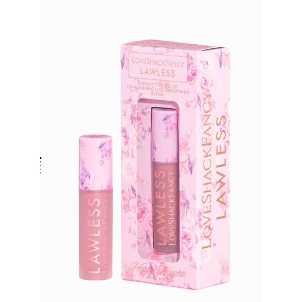 LoveShackFancy x LAWLESS Forget The Filler Lip Plumper - HAPPY THOUGHTS // NIB